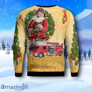 Pemberton, British Columbia, Britannia Beach Volunteer Fire Department Christmas AOP Sweate Product Photo 3