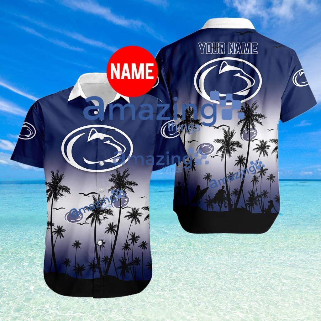 Penn State Nittany Lions NCAA Tropical Hawaiian Shirt Custom Name Trending Summer Limited Edition image Penn State Nittany Lions NCAA Tropical Hawaiian Shirt Custom Name Trending Summer Limited Edition Product Photo 1