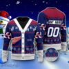Personalized NHL Detroit Red Wings Elk Pattern Ugly Christmas Sweater Best Gift