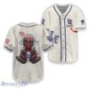 Personalized Pabst Blue Ribbon Time with Deadpool Sleeved Button Jersey Gift Fans