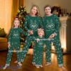 Personalized Reindeer Logo New York Jet Christmas Family Pajamas Set For Men Women Kids