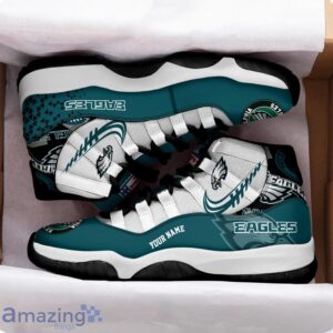 Philadelphia Eagles Air Jordan 11 Sneakers Custom Name Sport Team Shoes For Men And Women Product Photo 2