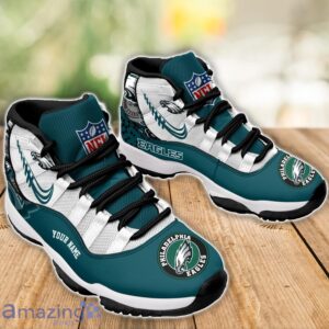 Philadelphia Eagles Air Jordan 11 Sneakers Custom Name Sport Team Shoes For Men And Women Product Photo 3