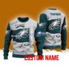 Philadelphia Eagles NFL Custom Name Christmas Ugly Sweater 3D For Men Women