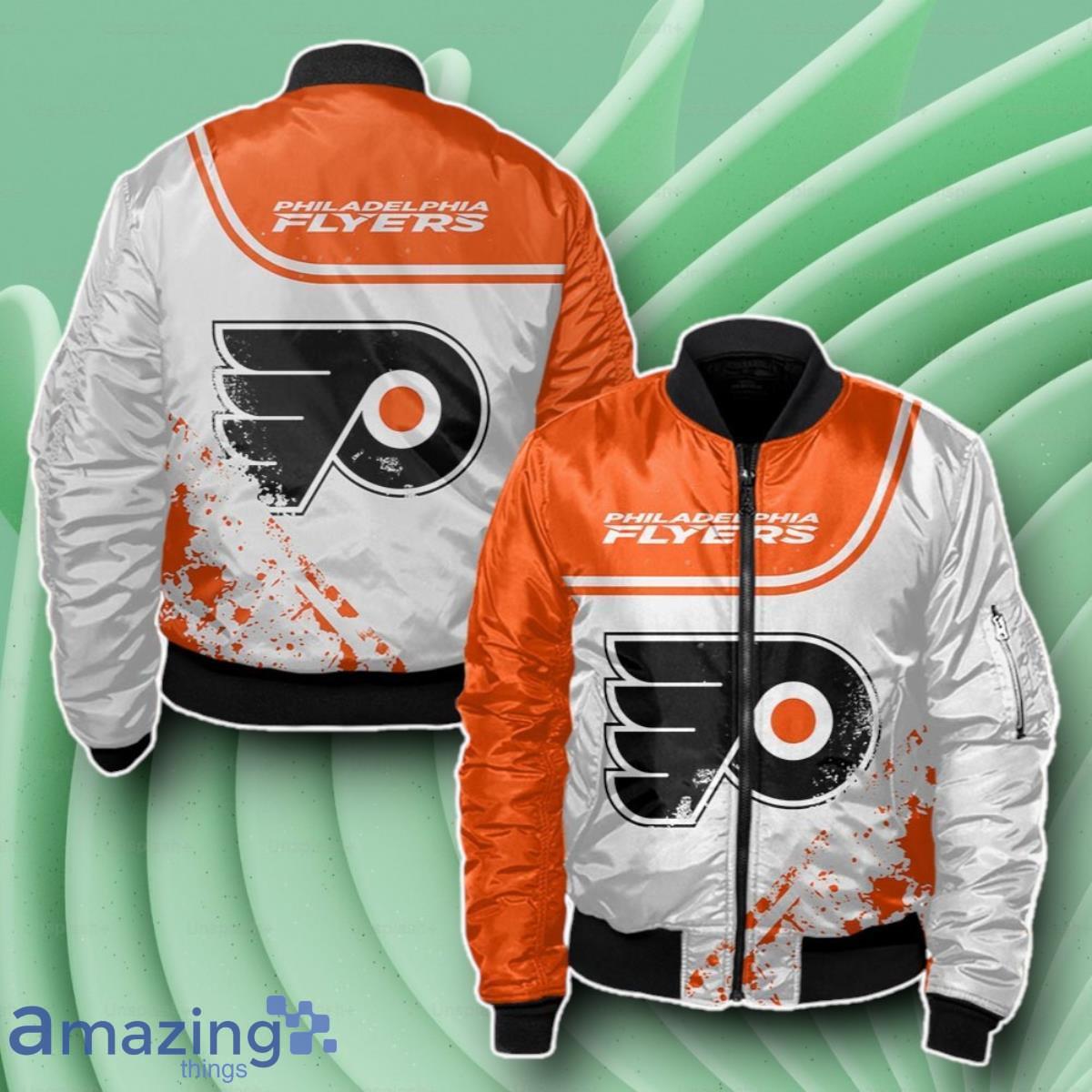 Philadelphia Flyers Bomber 3D Beautiful Gift For Everyone image Philadelphia Flyers Bomber 3D Beautiful Gift For Everyone Product Photo 1