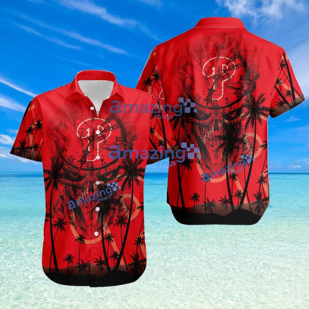 Philadelphia Phillies MLB Halloween Tropical Beach Hawaiian Shirt New image Philadelphia Phillies MLB Halloween Tropical Beach Hawaiian Shirt New Product Photo 1