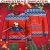 Pilgrim’s Snoopy Driving A Car Christmas Sweater Gift Holidays