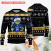 Pittsburgh Panthers Team Logo Ugly Chrismas Ugly Sweater Custom Name And Number For Fans