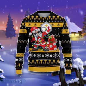 Pittsburgh Steelers Santa Claus Ugly Christmas 3D Sweater Impressive Gift Product Photo 2