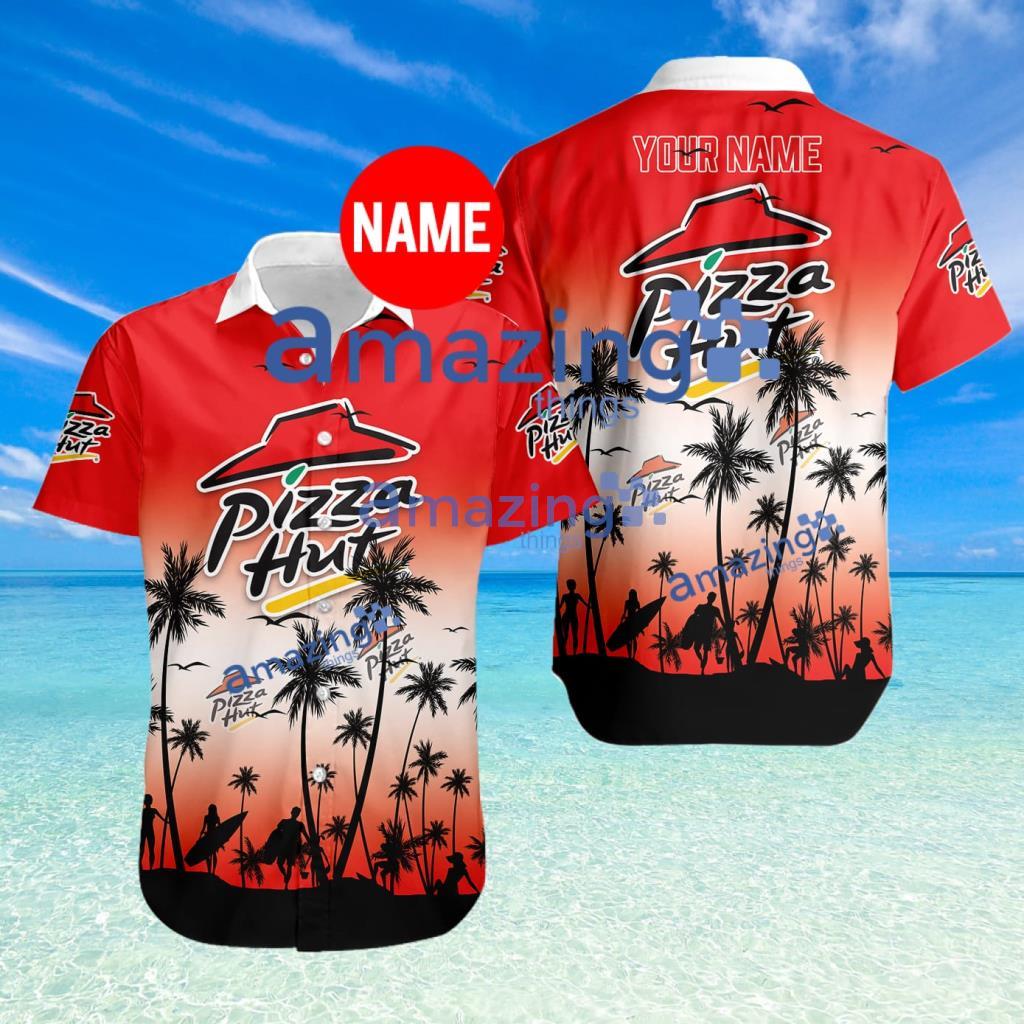 Pizza Hut Tropical Hawaiian Shirt Custom Name Trending Summer Limited Edition image Pizza Hut Tropical Hawaiian Shirt Custom Name Trending Summer Limited Edition Product Photo 1