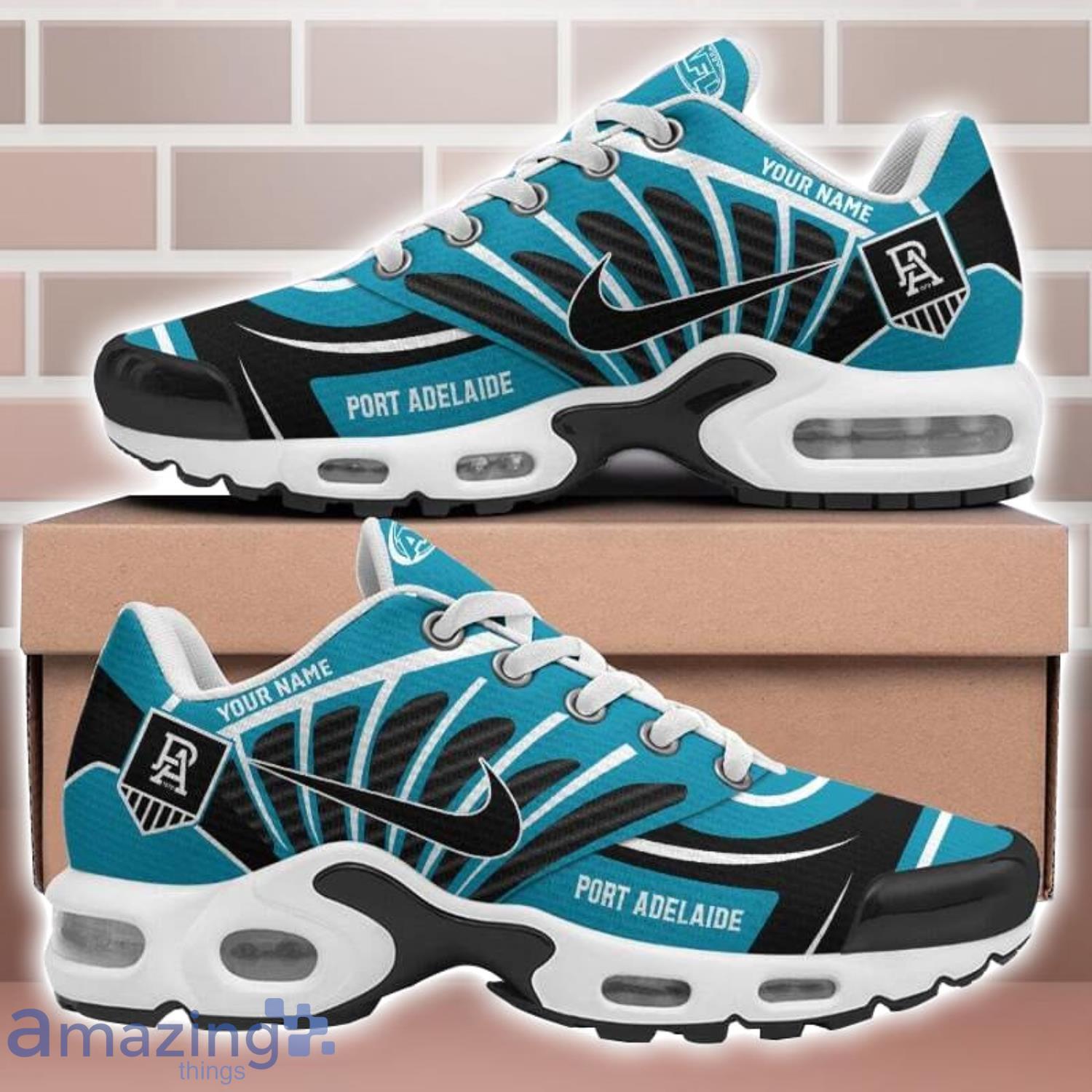 Port Adelaide Air Cushion Sports Shoes For Men And Women TN Shoes Sneakers Custom Name Limited Shoes image Port Adelaide Air Cushion Sports Shoes For Men And Women TN Shoes Sneakers Custom Name Limited Shoes Product Photo 1