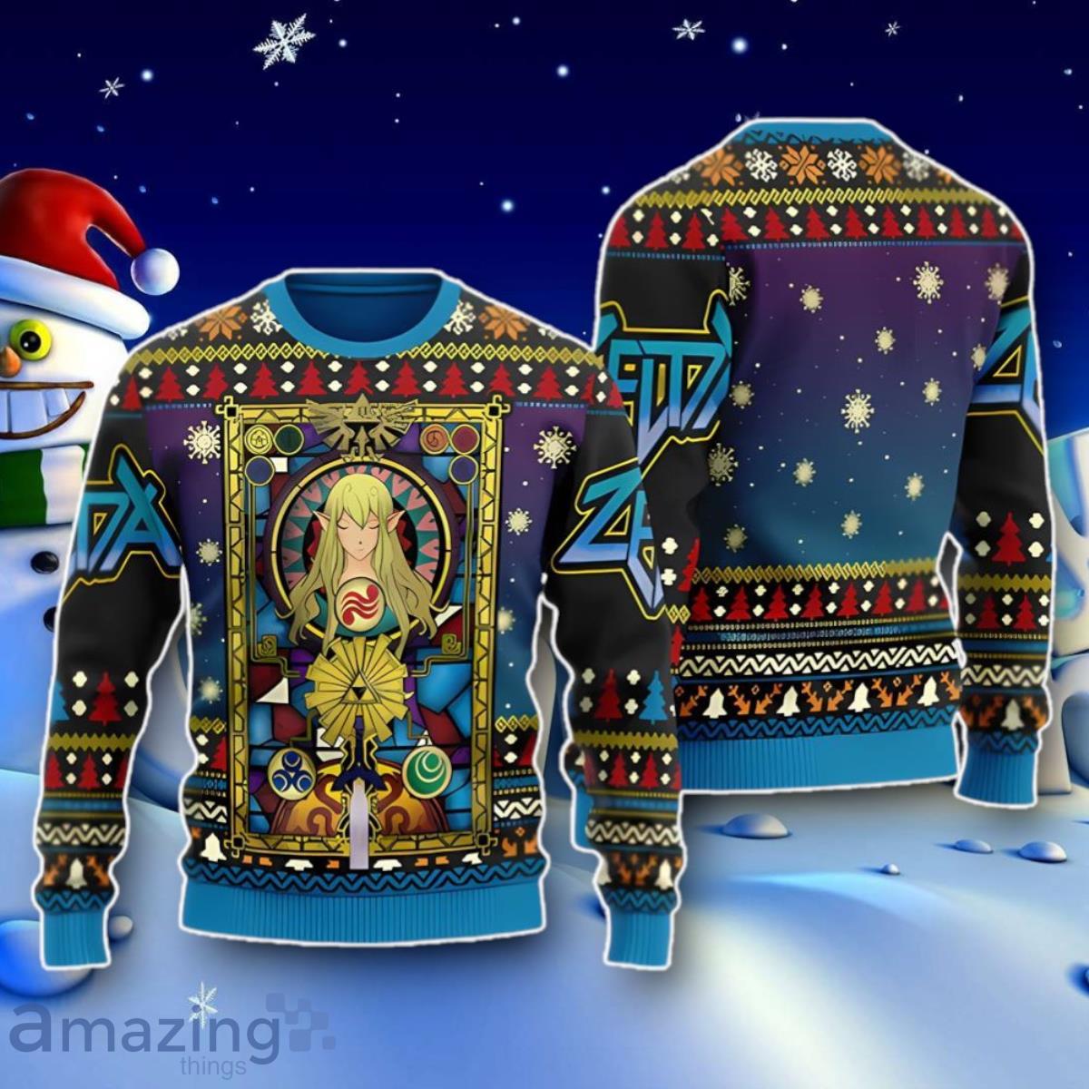Princess The Legend Of Zelda Unisex Ugly Christmas Sweater Best Gift image Princess The Legend Of Zelda Unisex Ugly Christmas Sweater Best Gift Product Photo 1