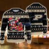 Purdue Boilermakers Santa Claus Dabbing Funny Ugly Christmas Sweater For Men And Women