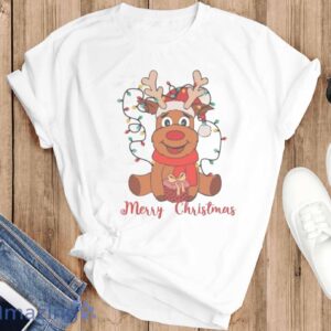 Reindeer Merry Christmas Shirt, Christmas Family Shirt - T-SHIRT FLAT