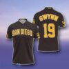 San Diego Padres Tony Gwynn Mlb Dark Brown Inspired Style Polo Shirts Best Gift