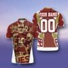 San Francisco 49ers Super Bowl Custom Number & Name Polo Shirts Best Gift