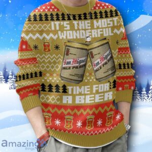 San Miguel UK Beer Ugly Christmas Sweater New Design Product Photo 4