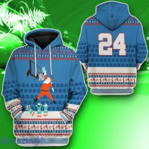 Santa Claus Basketball Christmas Ugly Sweater Custom Tshirt Hoodie Apparel Product Photo 2