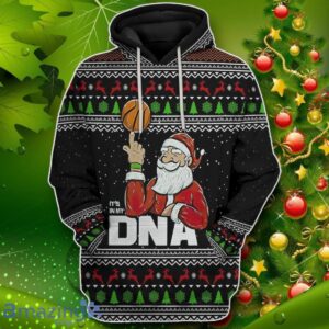 Santa Claus Basketball Christmas Ugly Sweater Custom Tshirt Impressive Gift Product Photo 1