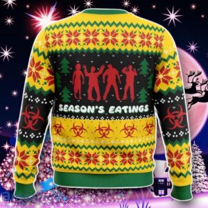 Season’s Eatings Zombie Ugly Christmas Sweater Style Gift Product Photo 2