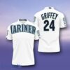 Seattle Mariners Ken Griffey Mlb White Inspired Polo Shirts Best Gift