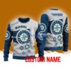 Seattle Mariners MLB Custom Name Christmas Ugly Sweater 3D For Men Women