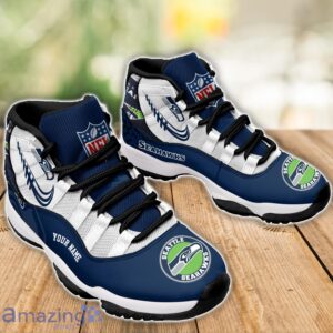 Seattle Seahawks Air Jordan 11 Sneakers Custom Name Sport Team Shoes For Men And Women Product Photo 3