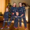 Share Reindeer Logo New England Patriot Christmas Pajamas Set Family For Men Women Kids