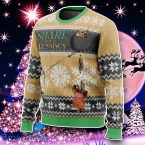 Share Your Blessings Robin Hood Disney Ugly Christmas Sweater Style Gift Product Photo 2
