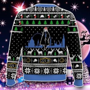 Sherlock Benedict Cumberbatch Christmas Ugly Sweater Style Gift Product Photo 2
