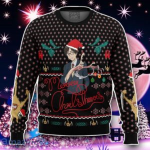 Shinichi Izumi Parasyte Ugly Christmas Sweater Style Gift Product Photo 1