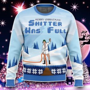 Shitter Was Full National Lampoon’s Christmas Vacation Ugly Christmas Sweater Style Gift Product Photo 1