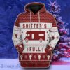 Shitters Full Ugly Christmas Sweater Style Gift Red Custom Hoodie