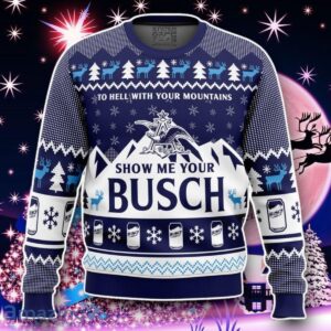 Show Me Your Busch Ugly Christmas Sweater Style Gift Product Photo 1
