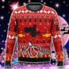 Silhouette Kiki’s Delivery Service Ugly Christmas Sweater Style Gift