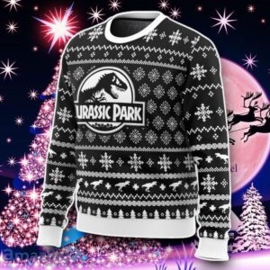 Skeleton Christmas Jurassic Park Ugly Christmas Sweater Style Gift image Skeleton Christmas Jurassic Park Ugly Christmas Sweater Style Gift Product Photo 2