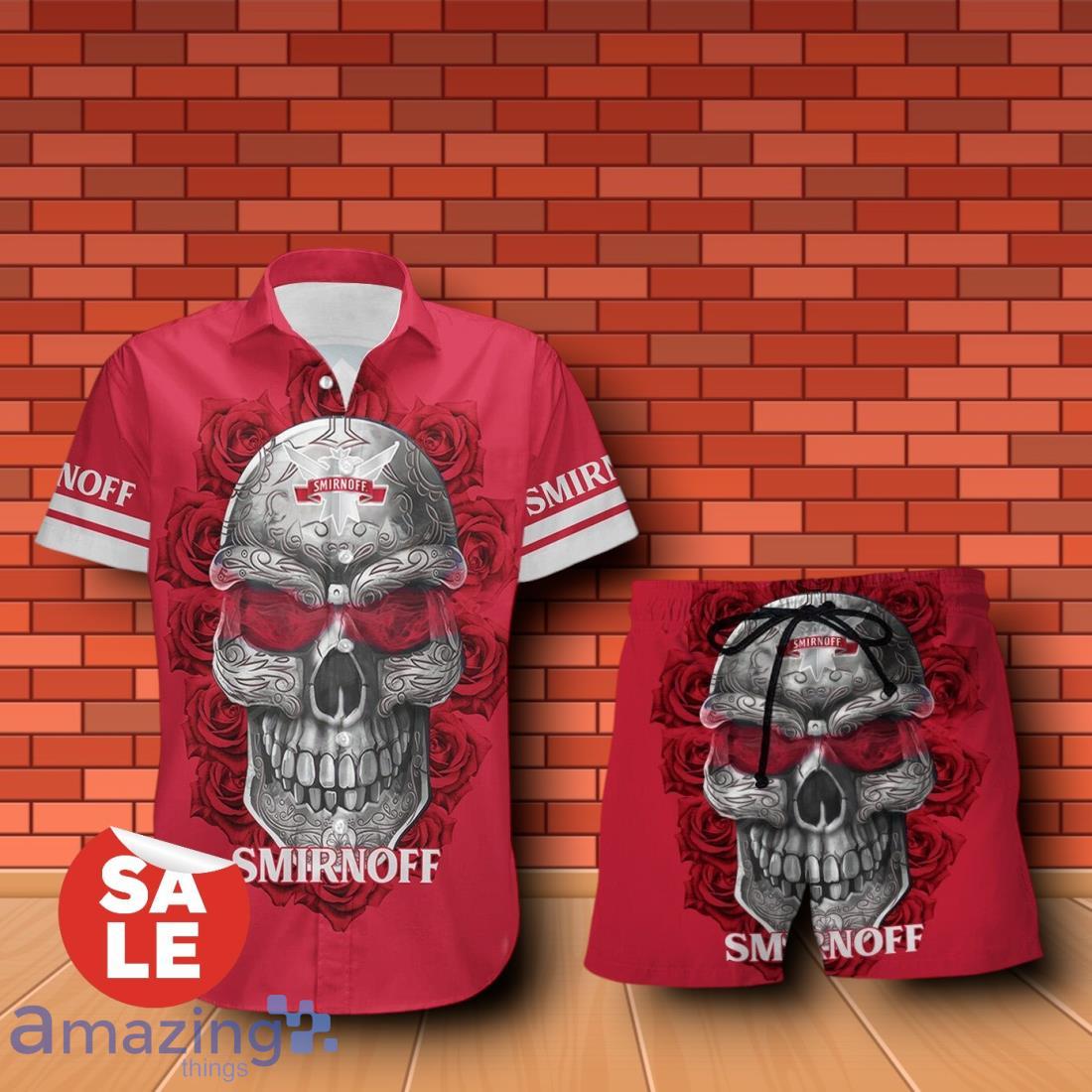 Smirnoff Vodka Sukull Rose 3D Hawaiian Shirt & Shorts For Men Women image Smirnoff Vodka Sukull Rose 3D Hawaiian Shirt & Shorts For Men Women Product Photo 1