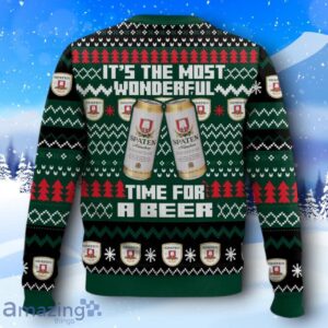 Spaten It’s The Most Wonderful Time For A Beer Ugly Christmas Sweater New Design Product Photo 2