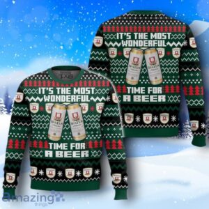 Spaten It’s The Most Wonderful Time For A Beer Ugly Christmas Sweater New Design Product Photo 3