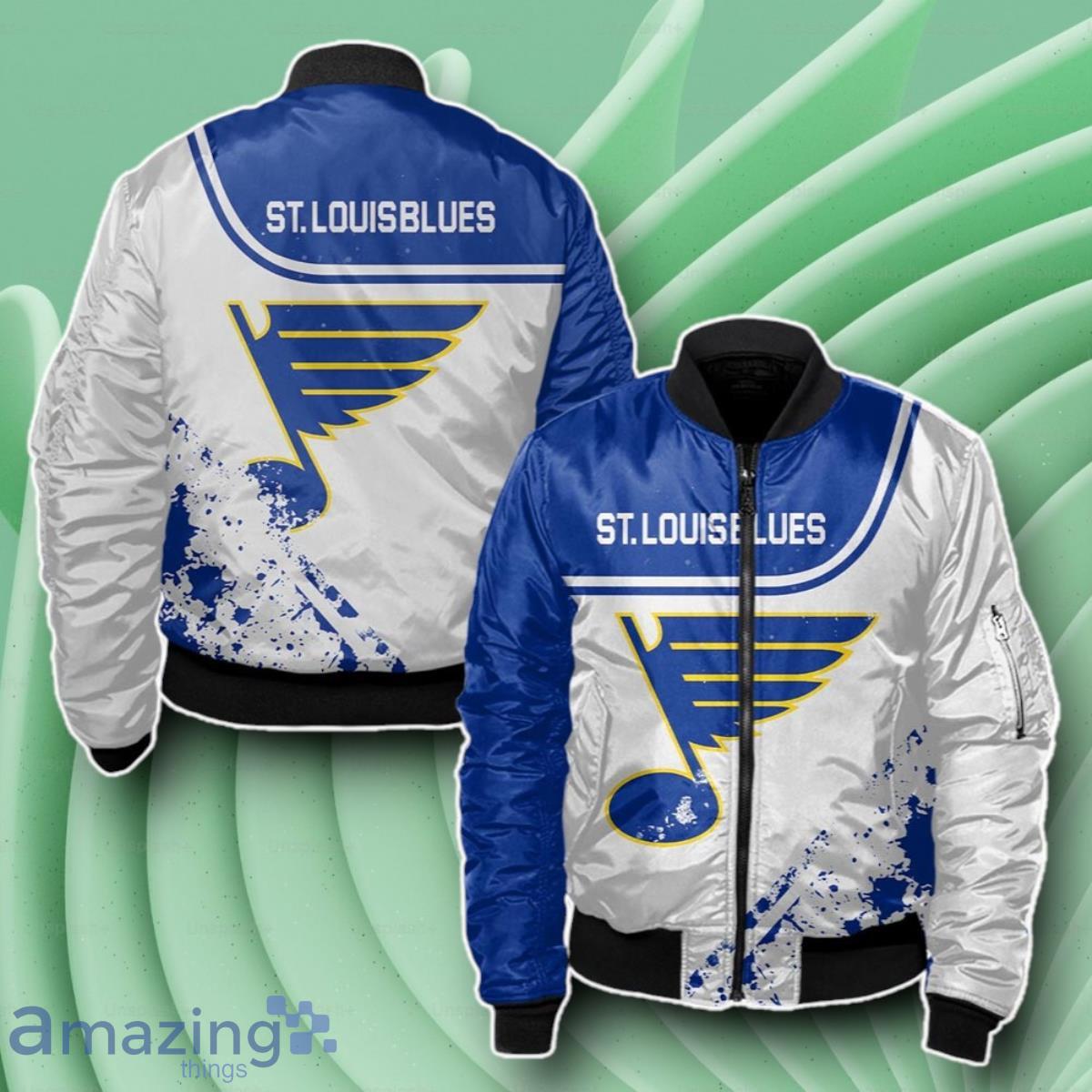 St. Louis Blues Bomber 3D Beautiful Gift For Everyone image St. Louis Blues Bomber 3D Beautiful Gift For Everyone Product Photo 1