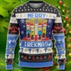S.T Merry Trekmas Ugly Christmas Custom Ugly Sweater Impressive Gift