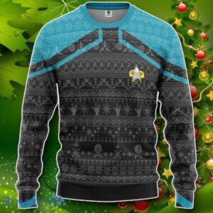 S.T Picard Blue Ugly Christmas Custom Ugly Sweater Impressive Gift Product Photo 1