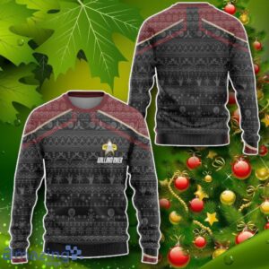 S.T Picard Red Ugly Christmas Custom Name Ugly Sweater Impressive Gift Product Photo 2