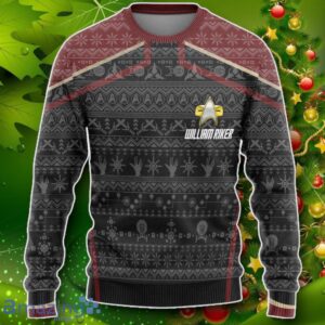 S.T Picard Red Ugly Christmas Custom Name Ugly Sweater Impressive Gift Product Photo 1