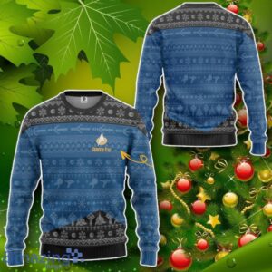 S.T The Next Generation Blue Ugly Christmas Custom Name Ugly Sweater Impressive Gift Product Photo 2