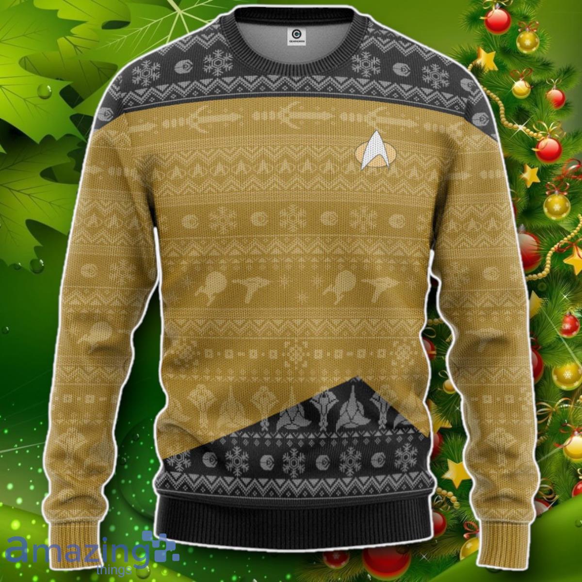 S.T The Next Generation Ugly Christmas Custom Ugly Sweater Impressive Gift image S.T The Next Generation Ugly Christmas Custom Ugly Sweater Impressive Gift Product Photo 1