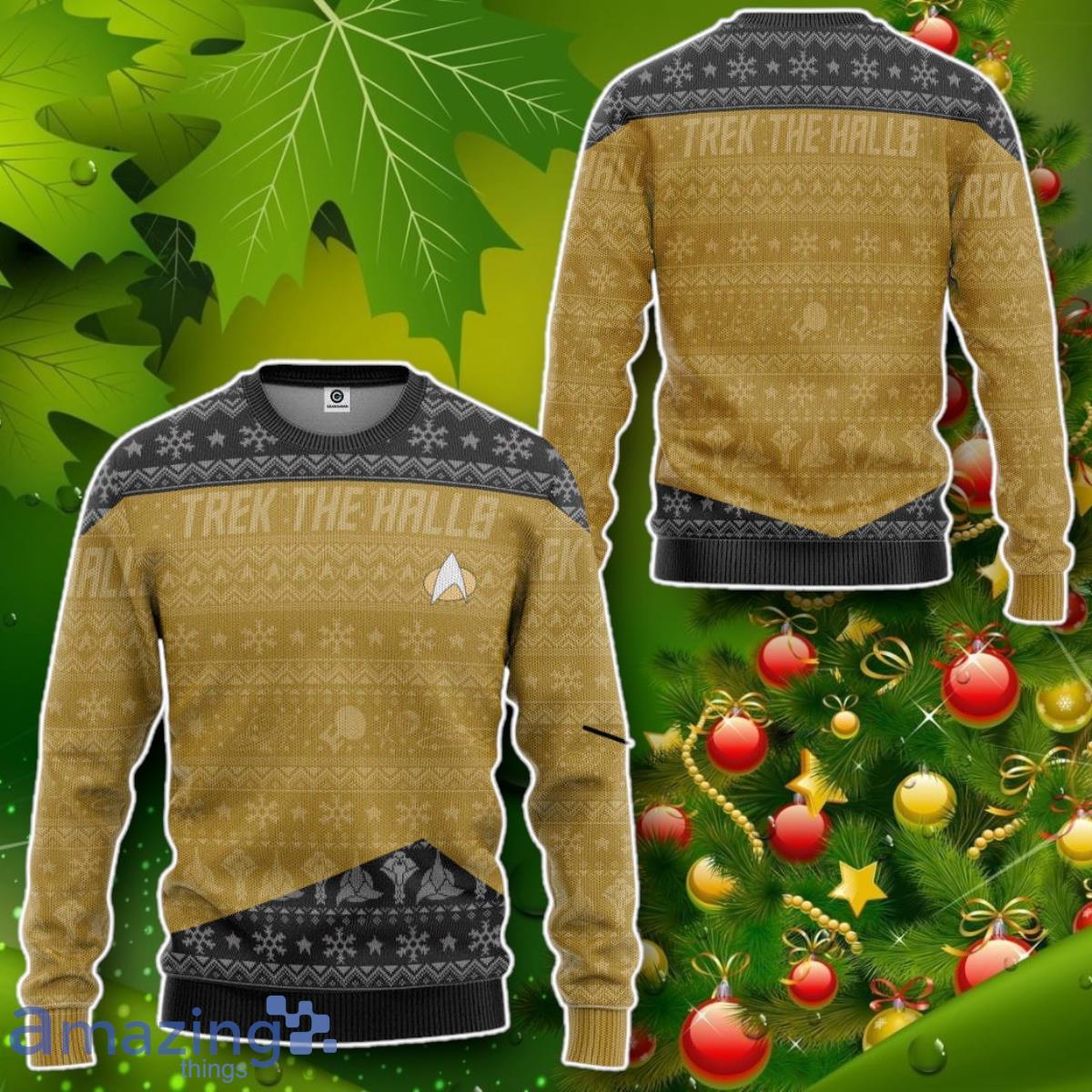 S.T The Next Generation Ugly Christmas Ver 2 Custom Ugly Sweater Impressive Gift image S.T The Next Generation Ugly Christmas Ver 2 Custom Ugly Sweater Impressive Gift Product Photo 2