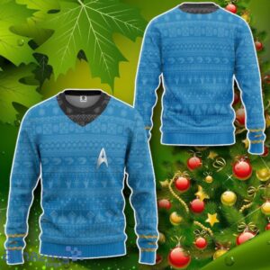 S.T The Original Series Blue Ugly Christmas Custom Ugly Sweater Impressive Gift image S.T The Original Series Blue Ugly Christmas Custom Ugly Sweater Impressive Gift Product Photo 2