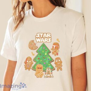 Star Wars Gingerbread Shirt, Christmas Gingerbread T Shirt image Star Wars Gingerbread Shirt, Christmas Gingerbread T-Shirt - White Ladies T-Shirt