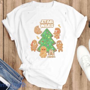 Star Wars Gingerbread Shirt, Christmas Gingerbread T-Shirt - T-SHIRT FLAT